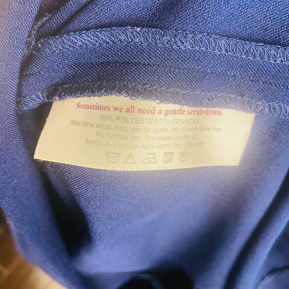 MM. LaFleur Navy Blue V-Neck Sleeveless Aditi Sheath Dress Sz 16 Classic Career - Picture 6 of 8